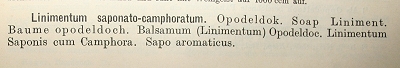 Opodeldok Vorschrift